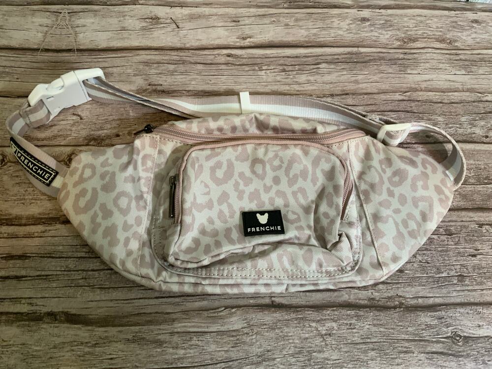 Frenchie Leopard Print Belt Bag Fanny Pack Crossbody Waist Bag